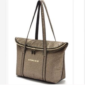 Victoria Secret Gold Tote